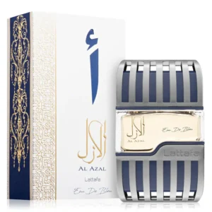 Lattafa Al Azal Eau De Blue 100 ml Eau De Parfum Leather scent