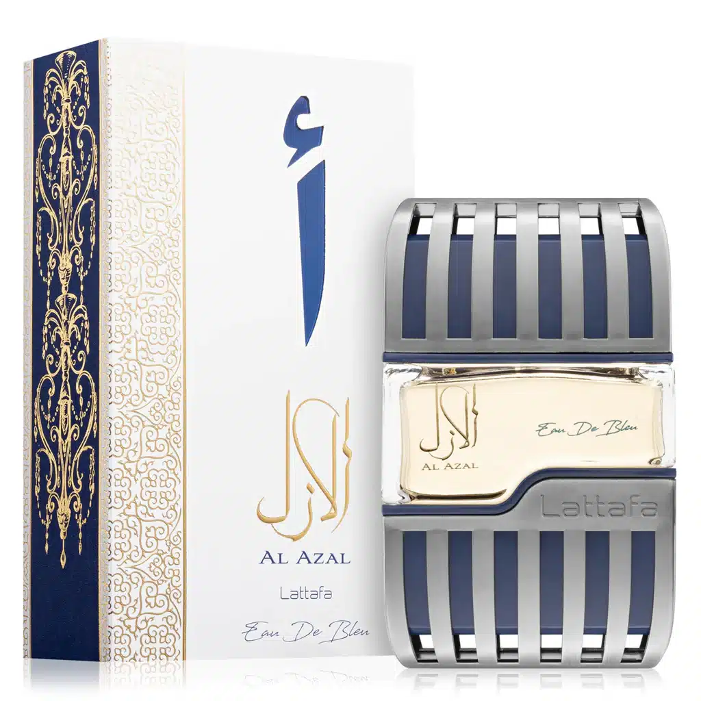 Lattafa Al Azal Eau De Blue 100 ml Eau De Parfum Leather scent