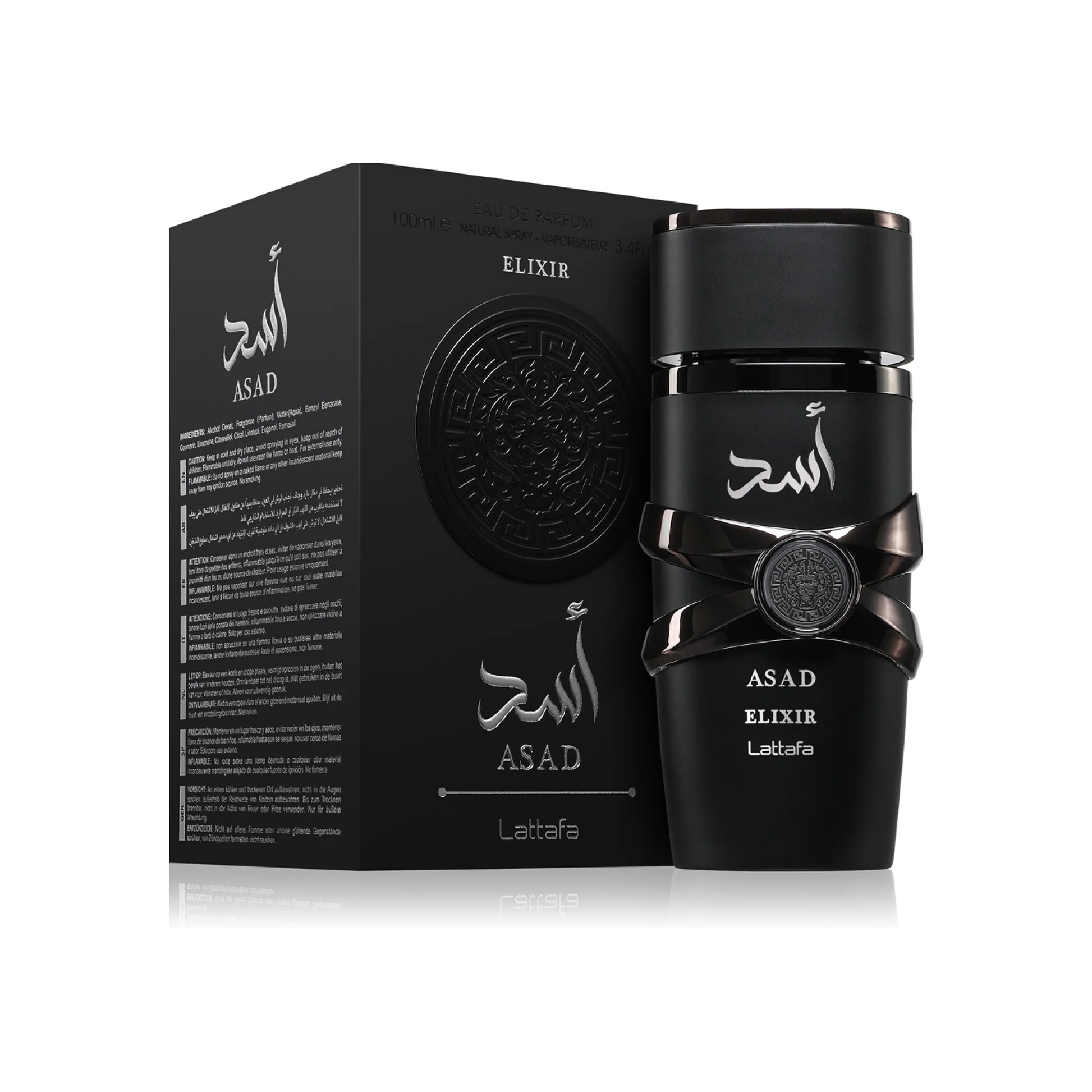 Lattafa Asad Elixir 100 ml Eau De Parfum Amber Woody scent