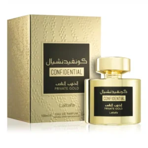 Lattafa Confidential Private Gold 100 ml Eau De Parfum Sweet scent