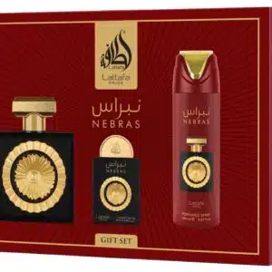 Lattafa Nebras Gift Set 100ml + 20ml + 200ml